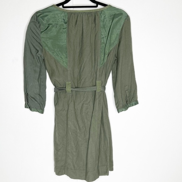 Staring at Stars Green Belted Dress - Picture 2 of 4